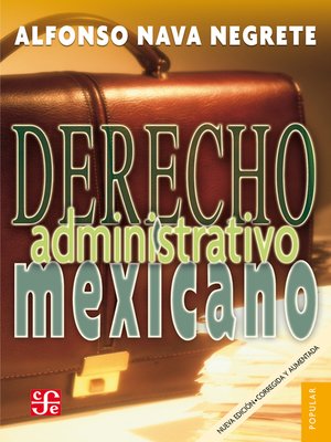 cover image of Derecho adminstrativo mexicano